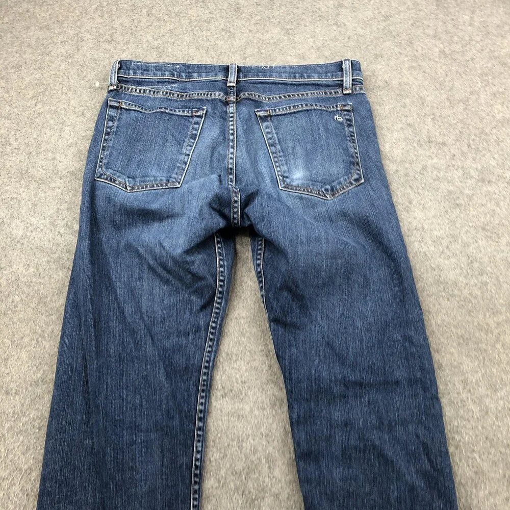 Rag & Bone Jeans Mens 29x31 Blue Standard Issue Fit 2 Slim Straight Denim - Picture 6 of 10